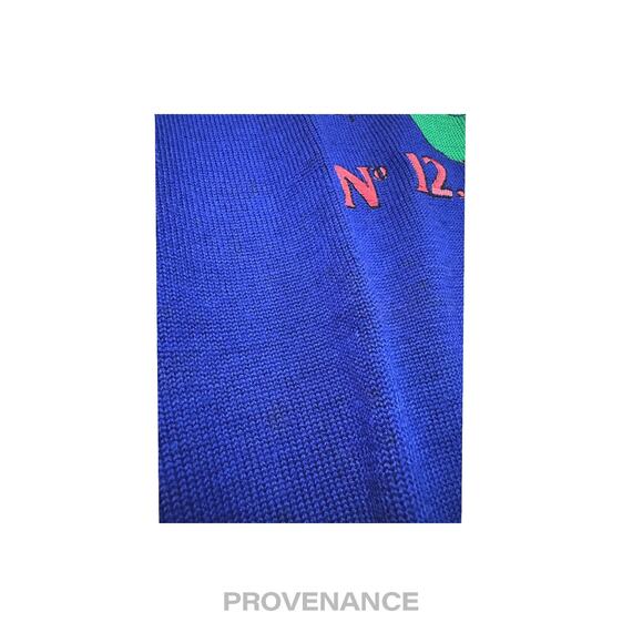 🔴 Balenciaga Sports Golf Crewneck Wool Sweatshirt - Blue L - Picture 7 of 10